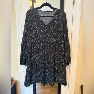 Polka Dot V-Neck Dress